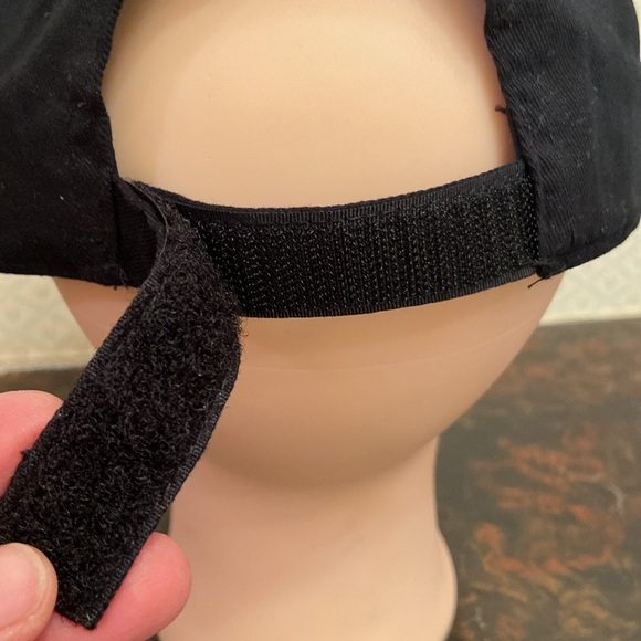 NWOT Otto Big Hairy Dog Baseball Cap Sheepdog  Black White Red One Size Velcro - Picture 7 of 12